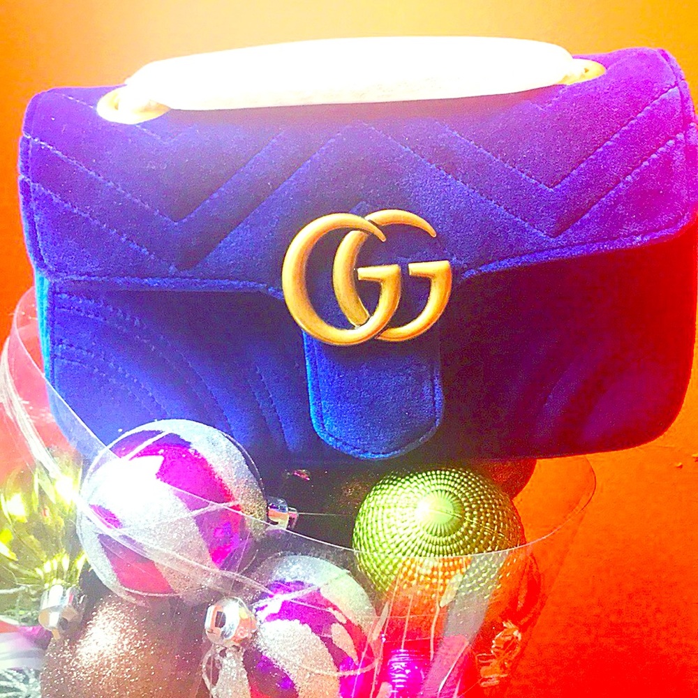 GG Marmont Velvet mini bag